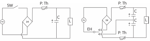 Power thermistor application circuits