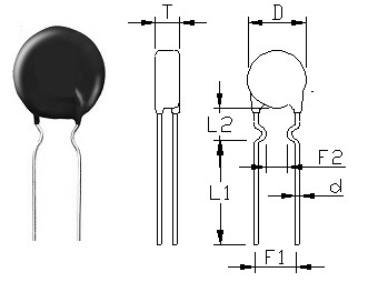 ICL Inrush Current Limit NTC Kinked Pin